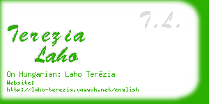 terezia laho business card